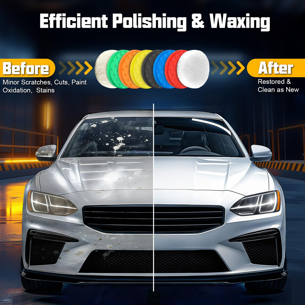 8 Pcs Buffing Polishing Pads (8 Count)