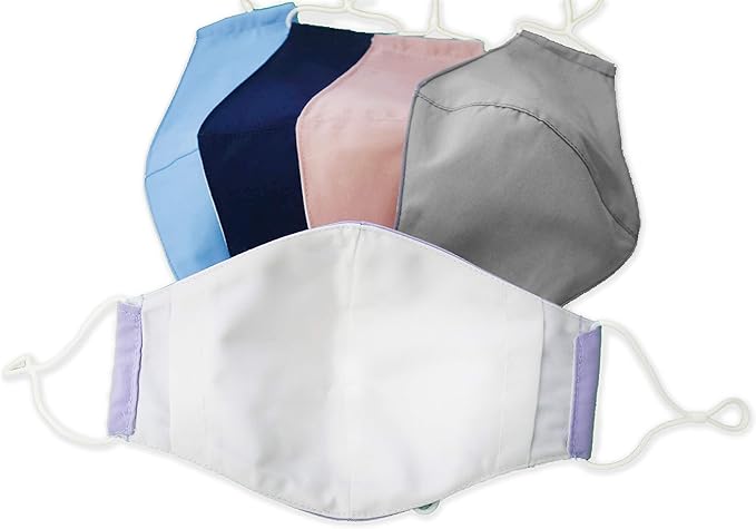 HOPE LOVE SHINE Cotton Reusable Face Masks w/Adjustable Ear Loops & Filter Pocket