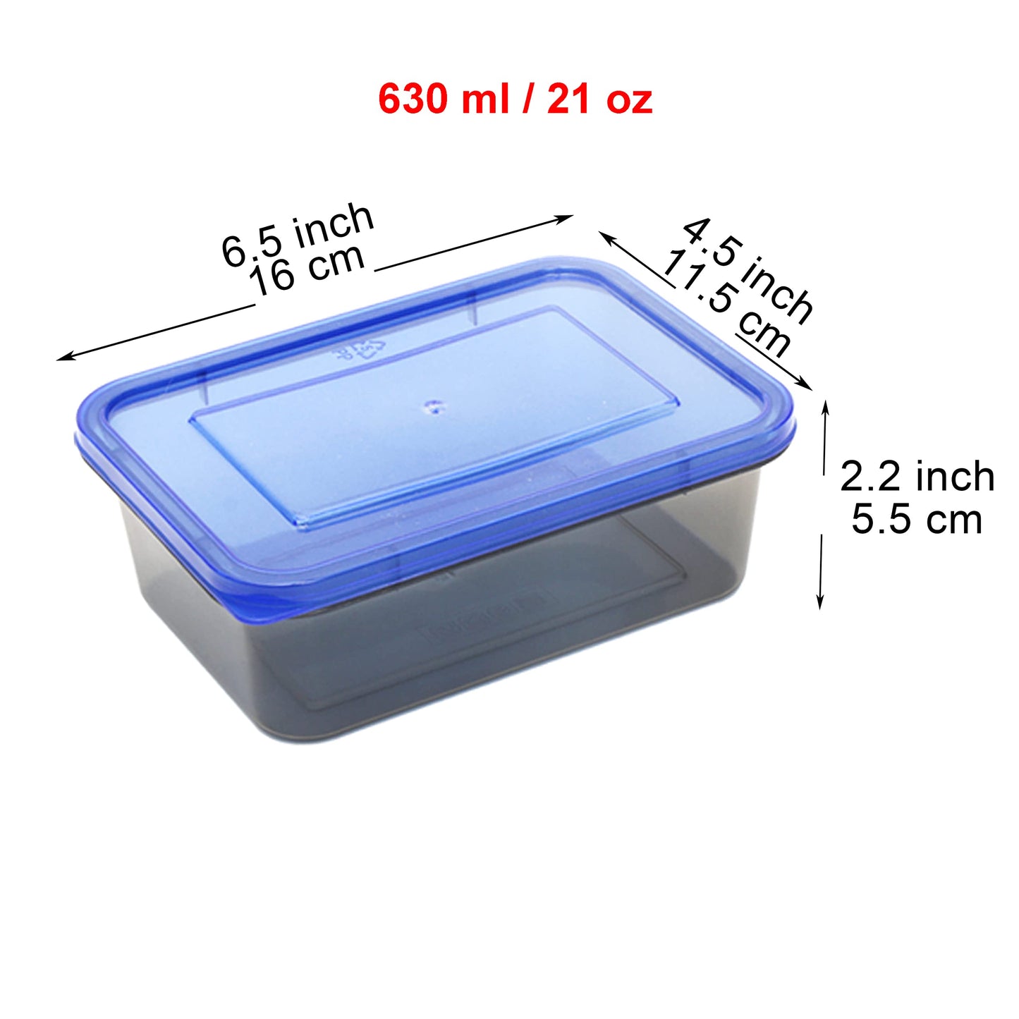 Youngever 9 Sets Thick Bento Lunch Box, Meal Prep Containers, Reusable Plastic Food Storage Container Boxes (One Compartment 20 Ounce)