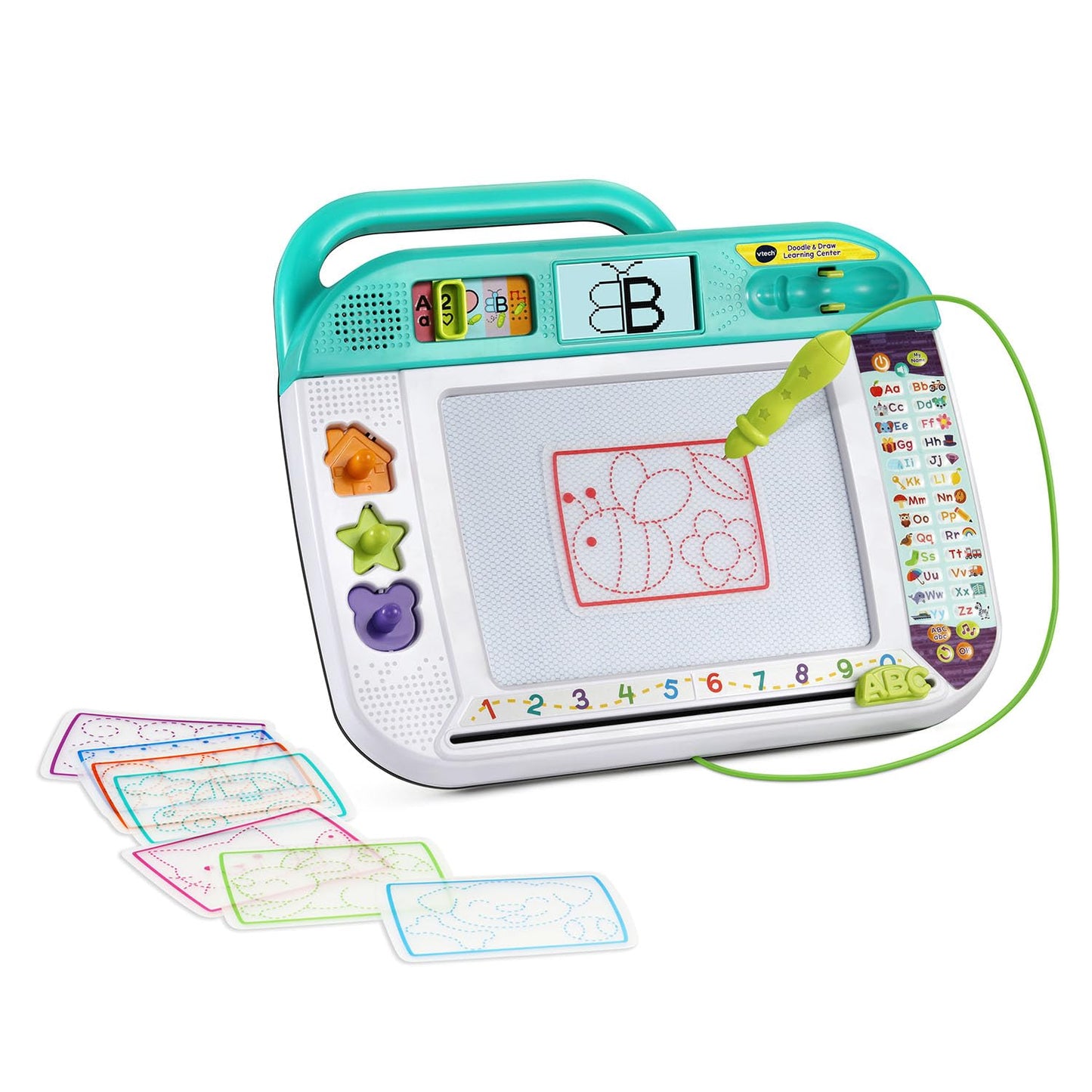 VTech Doodle and Draw Learning Center with Stencils and Stamps for Kids Ages 3 Years and up