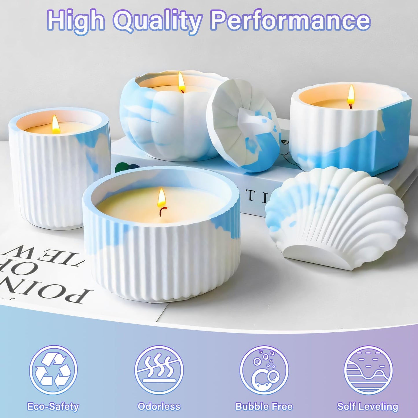 Eco Resin Casting Powder 1KG, 30 Minutes Demold Fast Curing Plaster of Paris, Plaster Powder Casting Kit for DIY Home Art