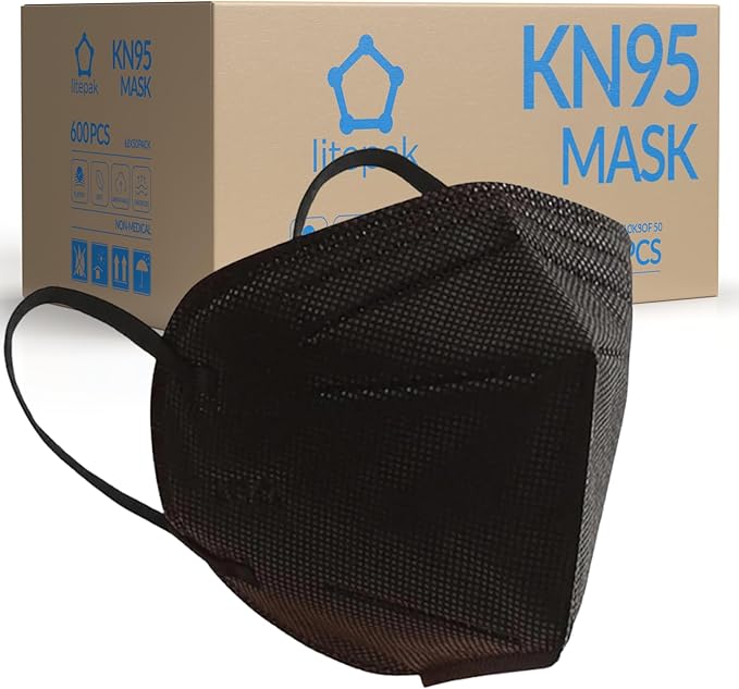 KN95 Face Masks, Premium 5-Layer Disposable Dust Mask Respirator for Adults