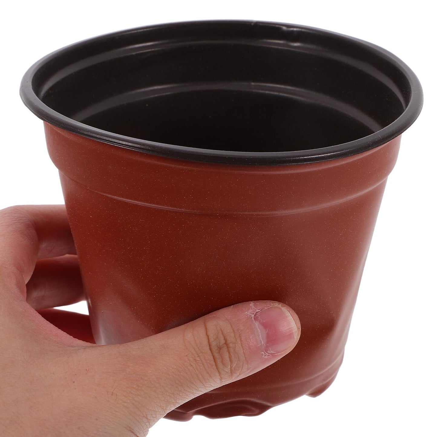 Toyvian 100pcs Strawberry Nursery Cups Plastic Germination Pots for Indoor Greenhouse Growing, Dual-Color Seedling Planting Containers Garden Supply