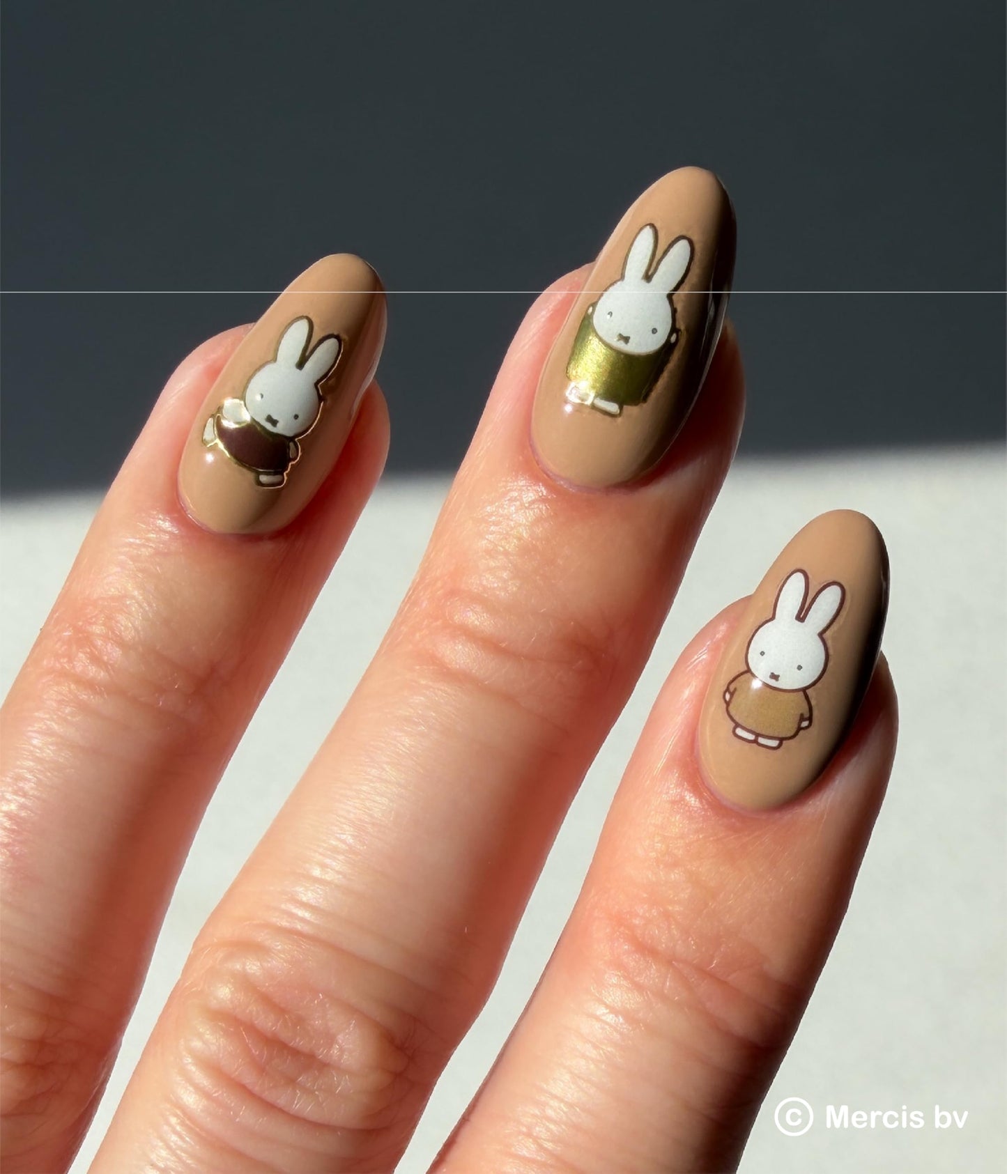 Deco Beauty Miffy in Neutrals-Super Thin & Easy-to-Apply Nail Art with the Cutest Designs-Durable & Long-Lasting Nail Art Stickers and Decals for Women, for DIY At-Home Manicures & Salon-Quality Nails