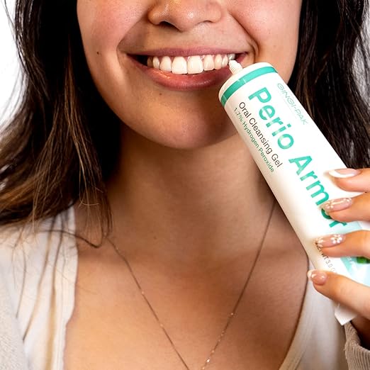 Perio Armor 1.7% HP Oral Cleansing Gel for Healthy Gums and A White Smile - Boost Whitening & Freshness with This Non-Invasive Treatment, 3 oz, Bubblegum