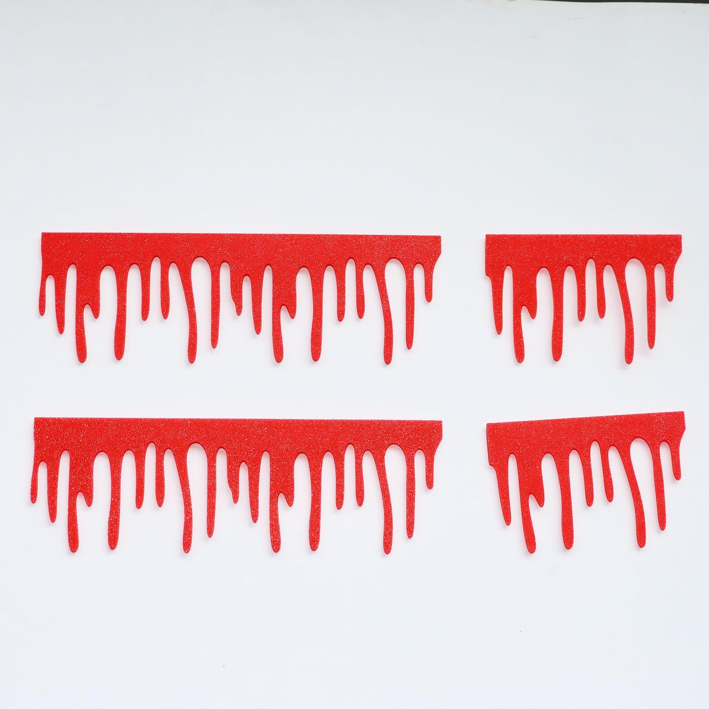 PIAOLGYI Blood Drip Bookshelf Decor,Spooky Slime Shelf Horror Room Decor,Bookshelf Ornament, Halloween Accessory(Red)