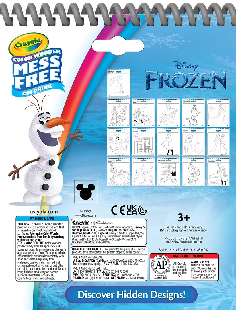 Crayola Disney Color Wonder Bundle (3 Pack), Essential Easter Basket Stuffer, Toddler Mess Free Activity Pads & Markers, Disney Coloring Toys, Easter Gift, 3+