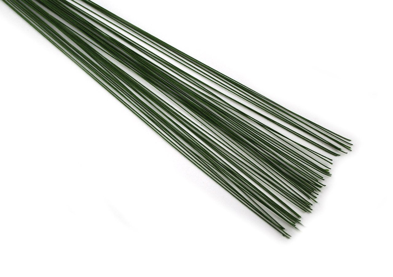 PME Sugarcraft Floral Wires Green 26 Gauge, 36 cm, Pack of 50