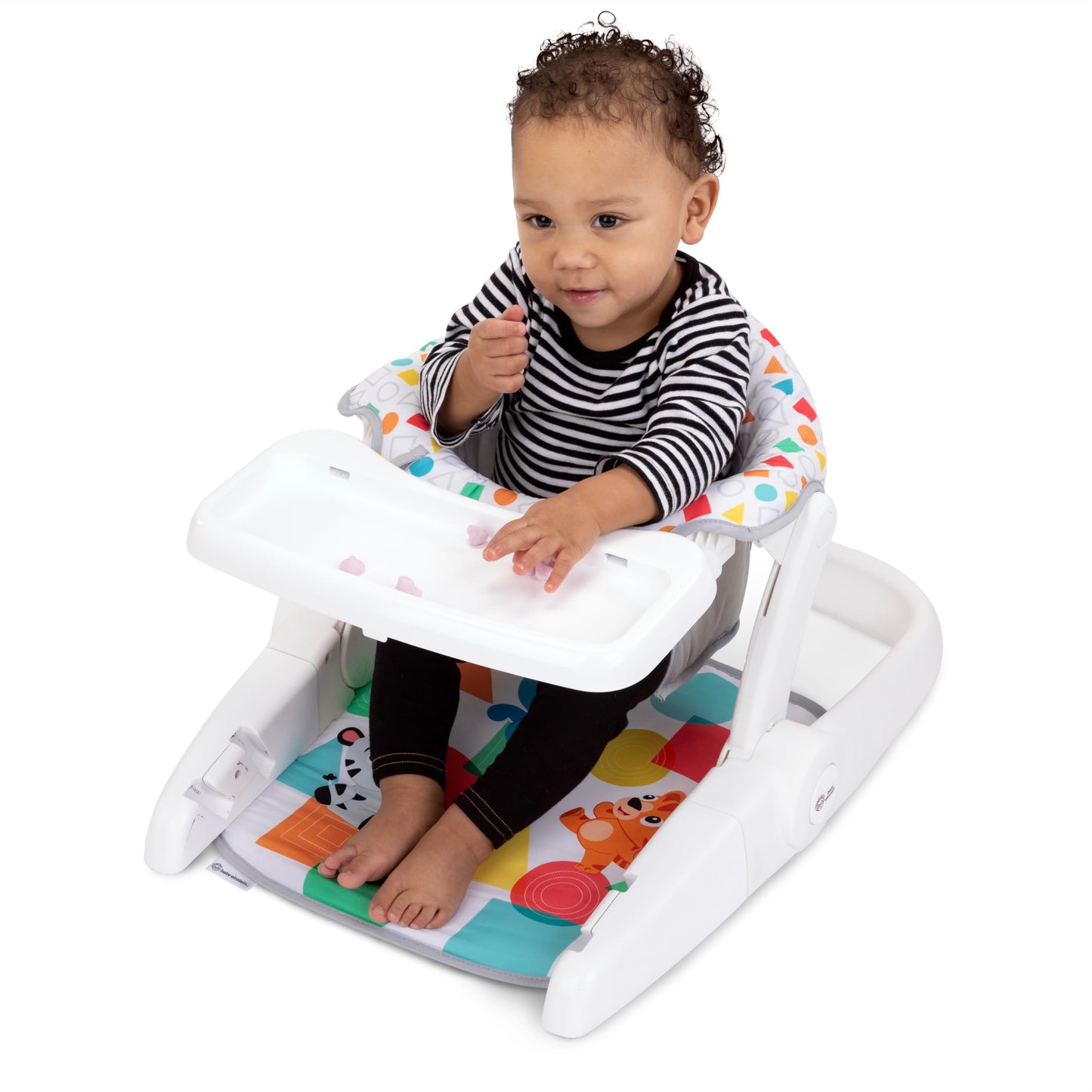Baby Einstein 4-in-1 Kickin' Tunes Learn-to-Sit Music & Language Floor Seat, with 2 Positions and Detachable Kick Piano, Ages 4 Months and Up
