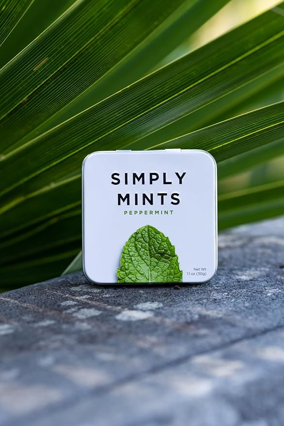 Simply Mints (Peppermint, 45 Count (1 Tin)) (Pack of 2)