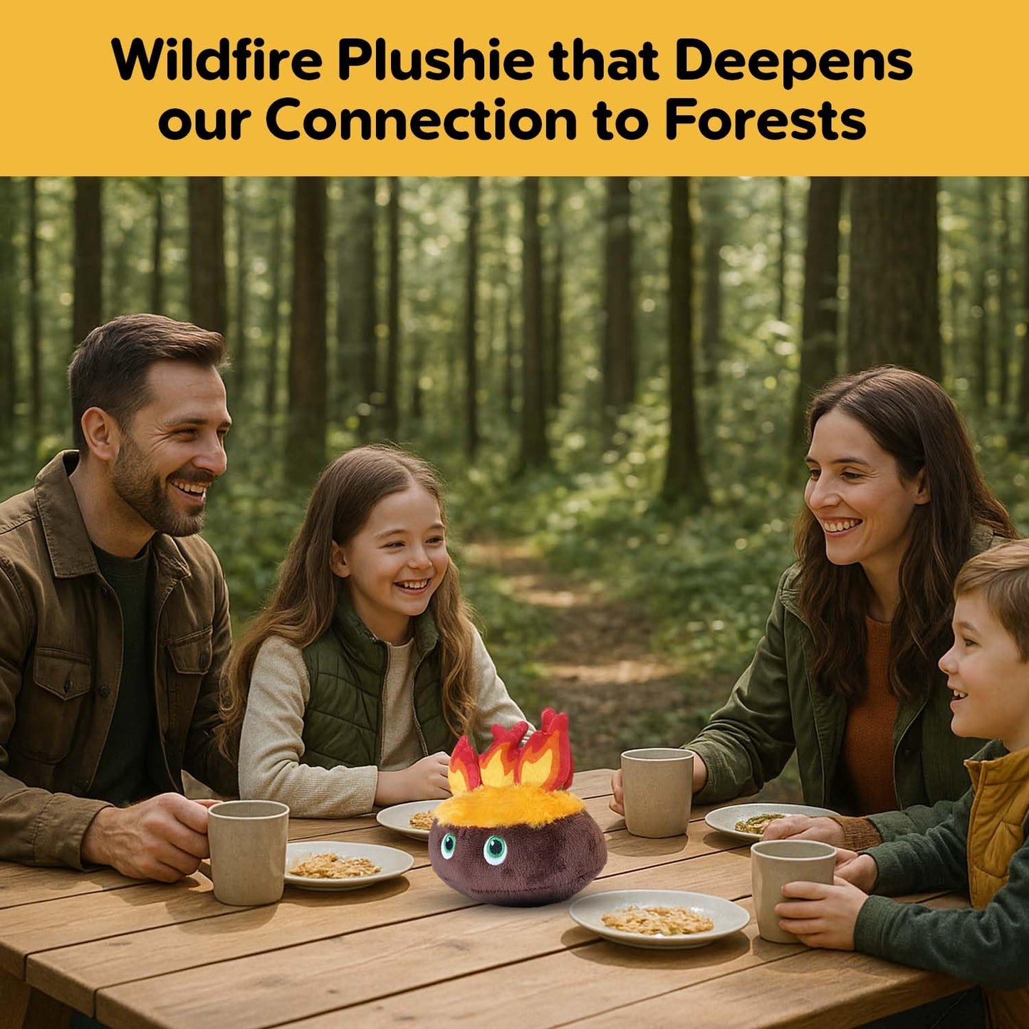 Thunderheads Wildfire Plushie, STEM Tool for Exploring Climate, Natural Disasters & Earth Science, Eco-Conscious Weather Gift for Nature Enthusiasts, Firefighters and All who Love Our Planet