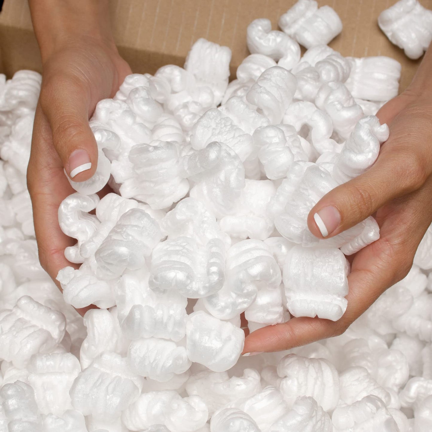 UBMOVE White Packing Peanuts, 7 Cu Ft, Void Filling Regular Packing Peanuts, S Shaped Cushion For Shipping, Moving & Storage, Protect Fragile Items