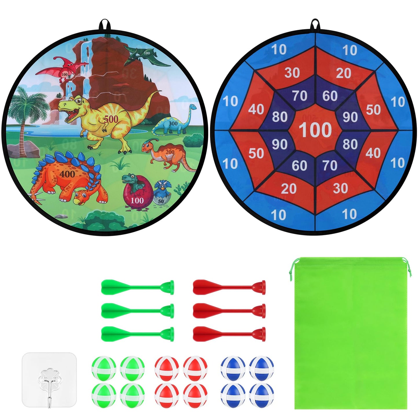 Accmor 29" Large Dart Board for Kids, Kids Dart Board with Sticky Balls, Backyard Indoor Outdoor Games Birthday Gifts for 3 4 5 6 7 8 9 10 11 12 Year Old Boys Girls