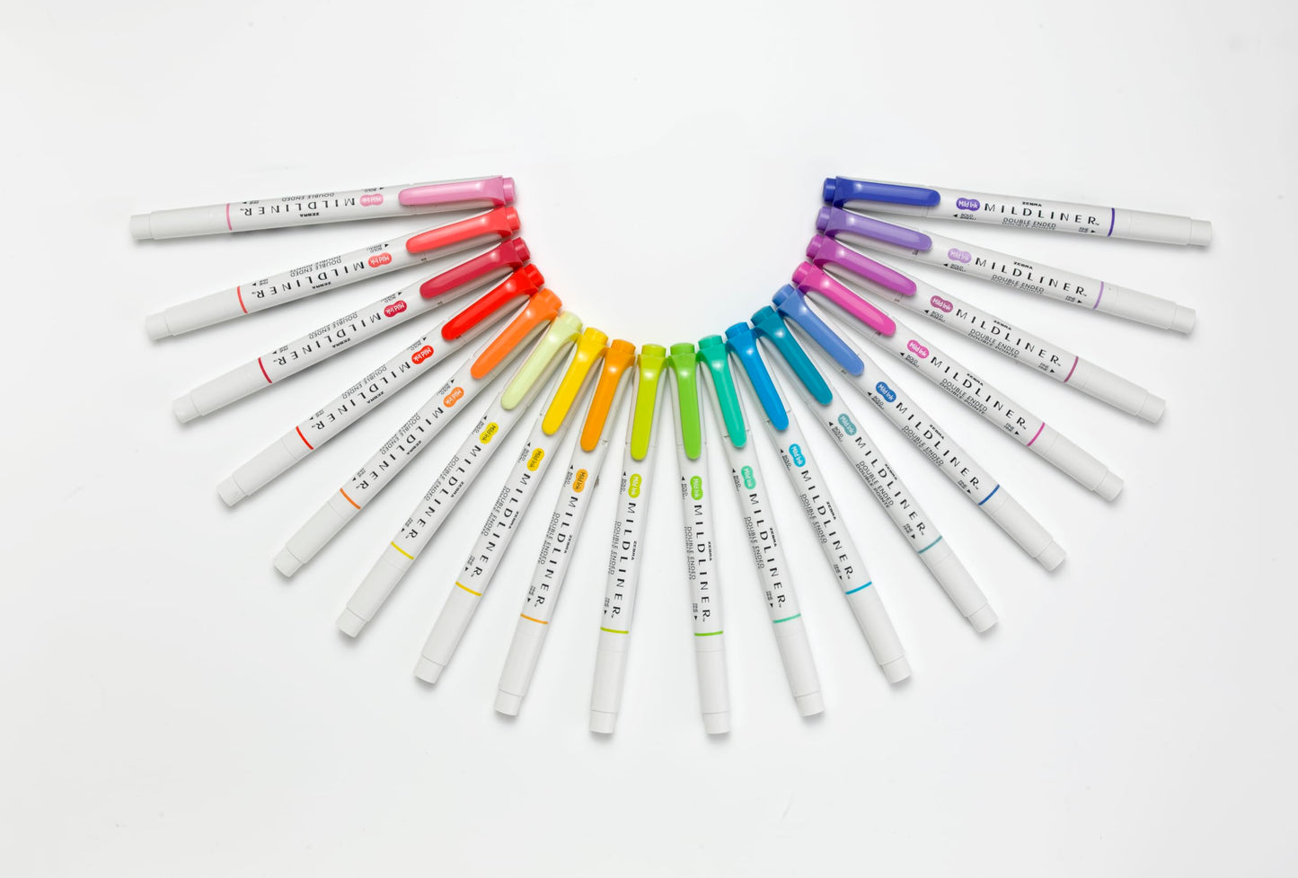 Zebra Pen Mildliner Double-Ended Highlighter Set, Broad and Fine Point Tips, Ideal for Bible Highlighting, No Bleed, 18 Pastel and Neutral ink Colors, Pack of 18