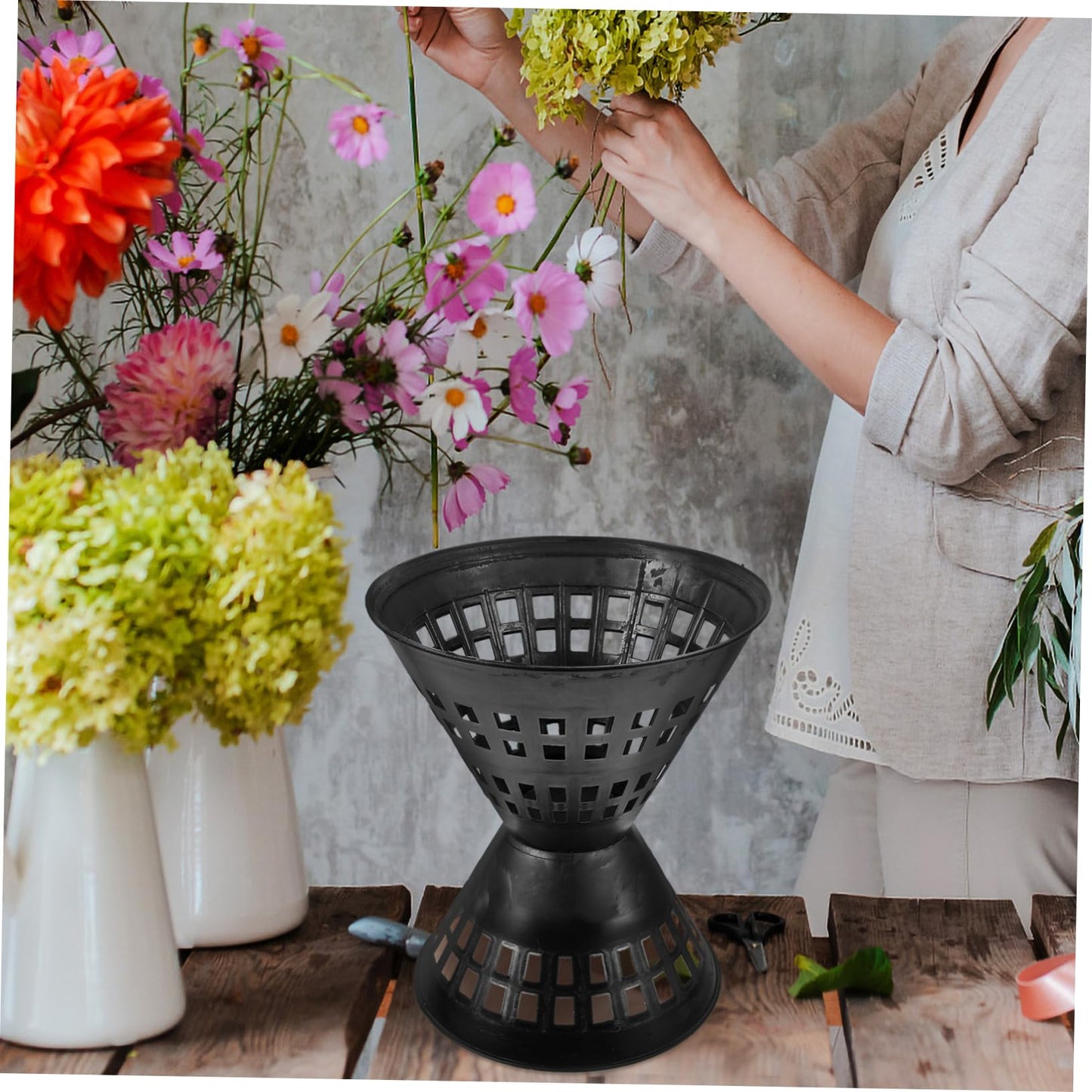 BESPORTBLE 5pcs Pack Fresh Bouquet Plastic Bouquet Holder Packaging Device Packaging Materail Tool Flowers