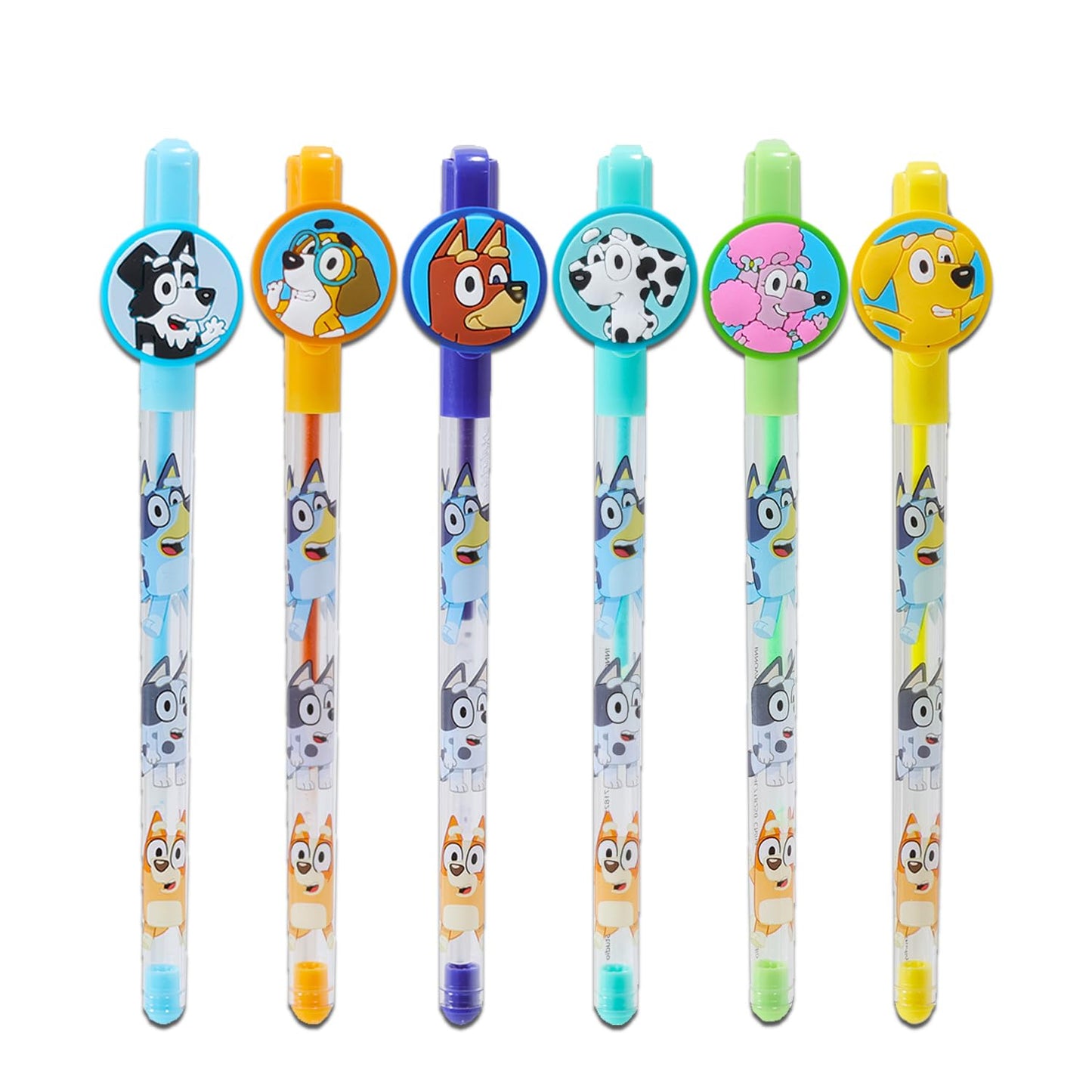 Bluey Pencil Case - Bundle of Molded Pencil Holder Case, Pen with Character Topper, Plus Stickers | Bluey School Supplies Set
