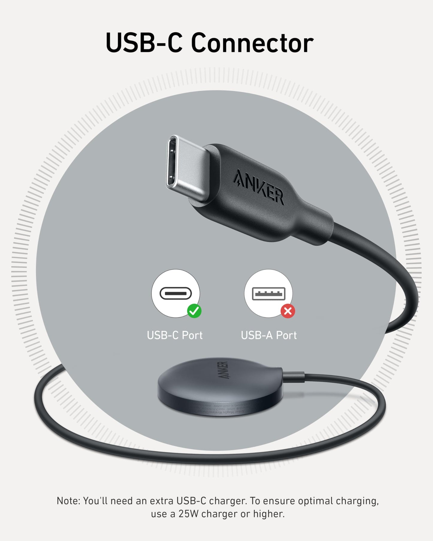 Anker MagSafe Charger Pad, MagGo iPhone 16 Wireless Charging Pad, Qi2 Certified 15W Wireless Charger, Compatible with iPhone 16/16 Plus/16 Pro/16 Pro Max/15/14/13/12 Series (Black, with Adapter)