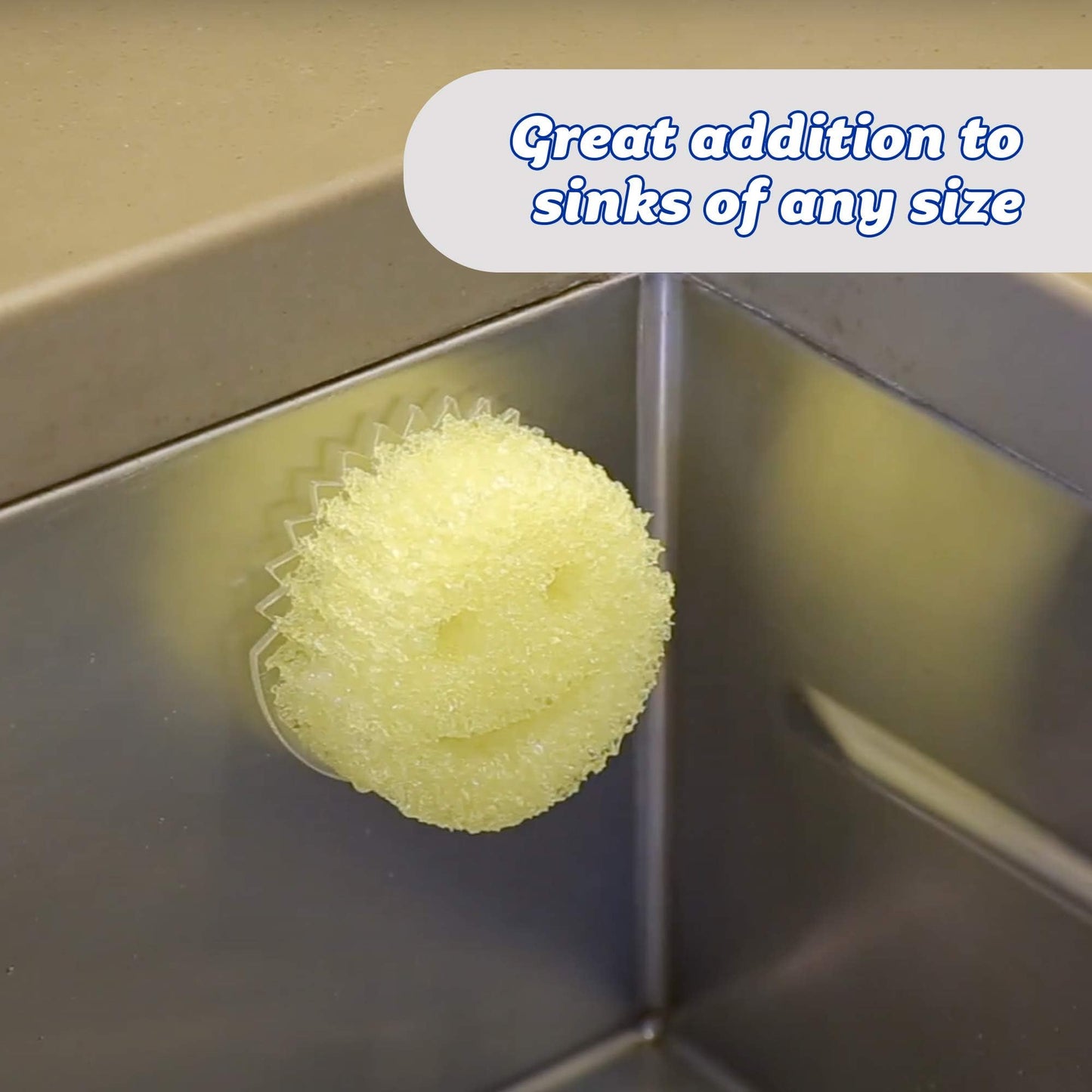 Scrub Daddy Holder for Sink Caddy Dish Sponge & Cleaning Organiser, Quick Dry Kitchen Accessory, Bathroom Organiser, Washing Accessories, Under Sink Sponge Holder 2 Pack