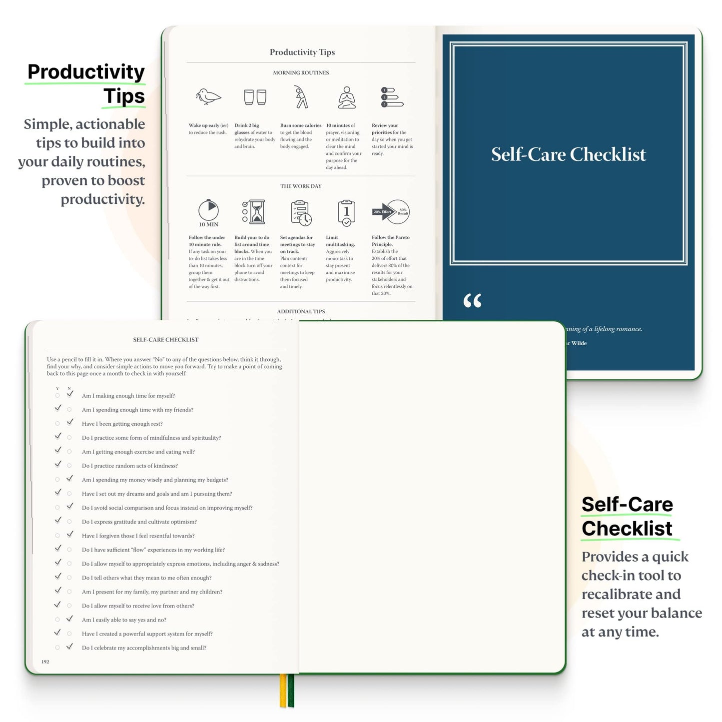 Roterunner Purpose Planner Notebook B5 7.5”x9.8” Undated 2026 Daily Weekly and Monthly Productivity Goal Setting Tool for Work Home ADHD for Adults Self Care Journal