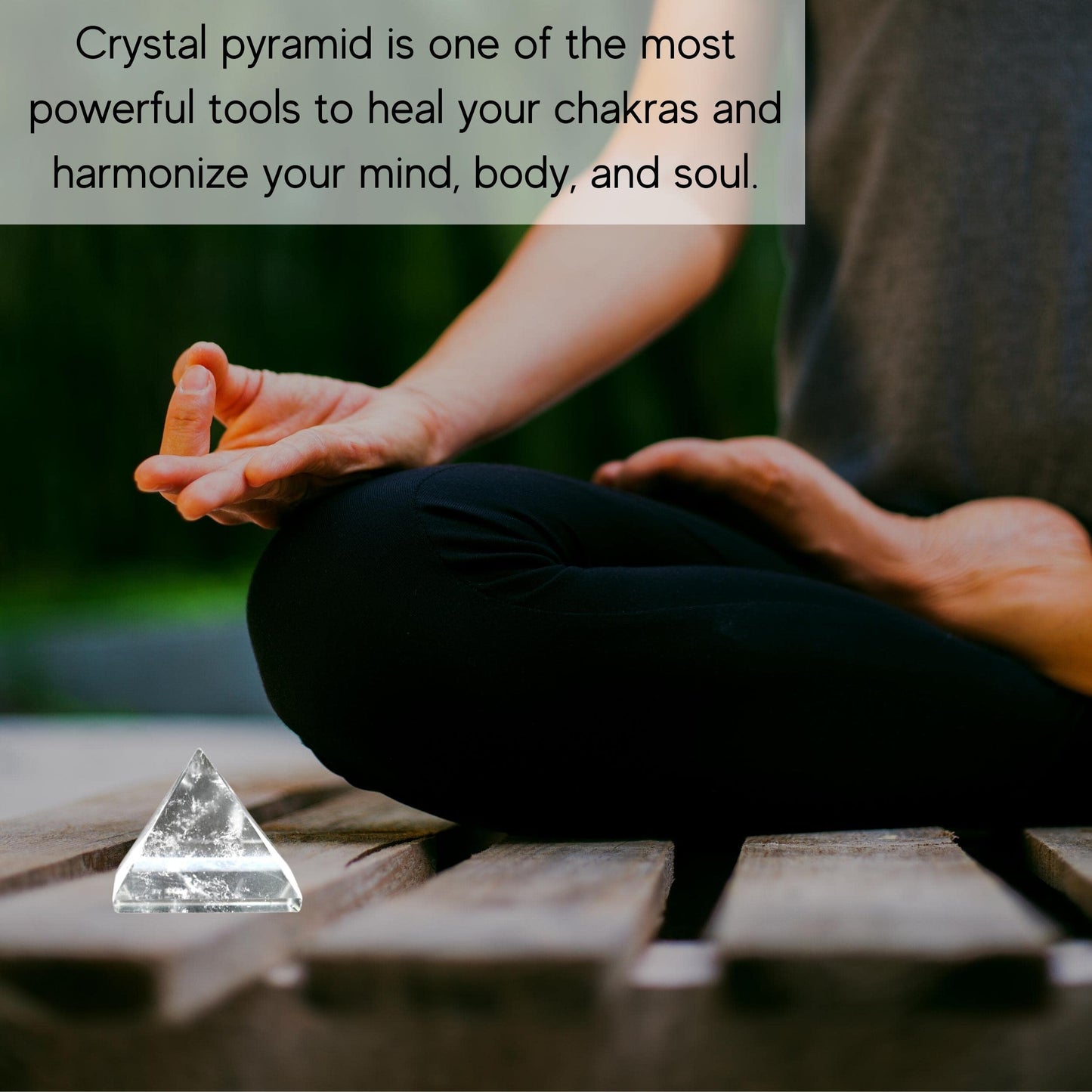 Amazing Gemstone Clear Quartz Pyramid Crystal Healing Stones - 1" Great Pyramid Figurine of Natural Stone Pyramid for Meditation, Reiki, Chakra Balancing and Crystal Pyramids Grid
