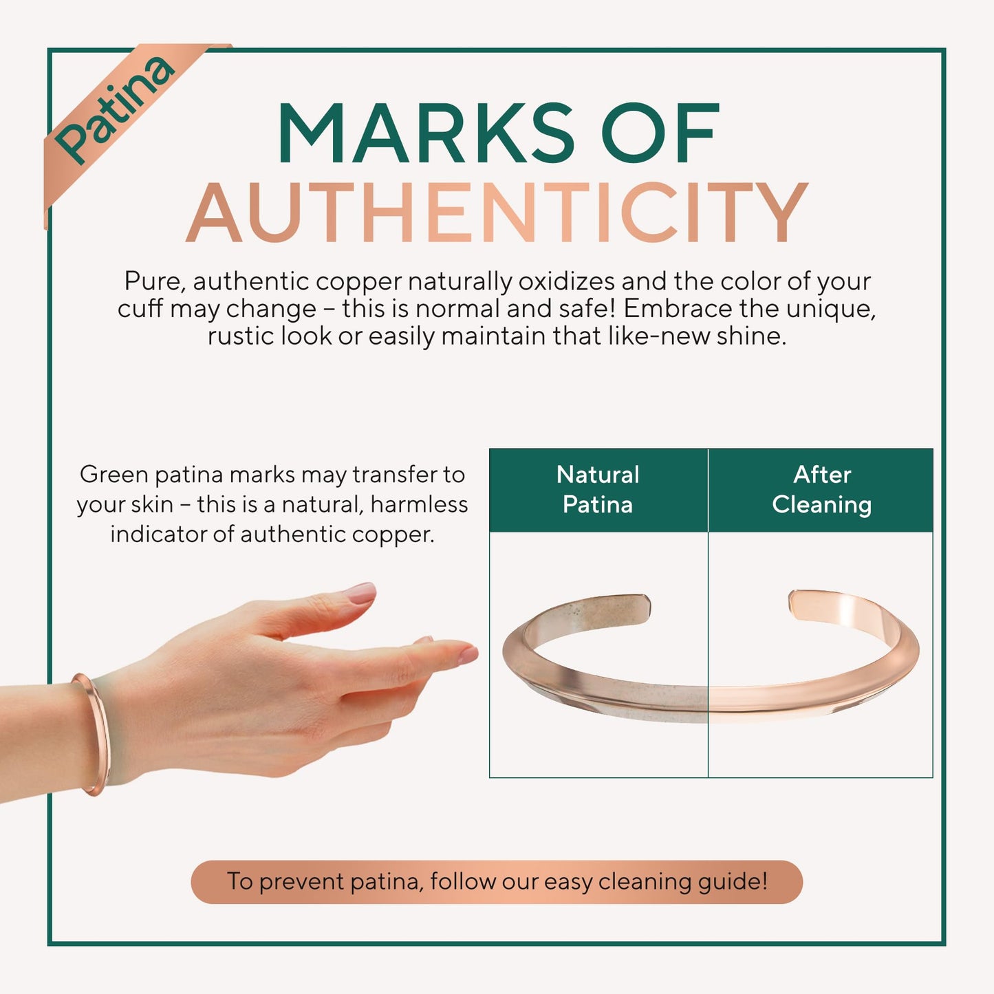TheraCopper Copper Bracelet for Men & Women — 100% Pure Copper Bracelets — Raw, Solid & Uncoated Authentic Handmade Tibetan Bracelet Cuff Bangles (Prism)