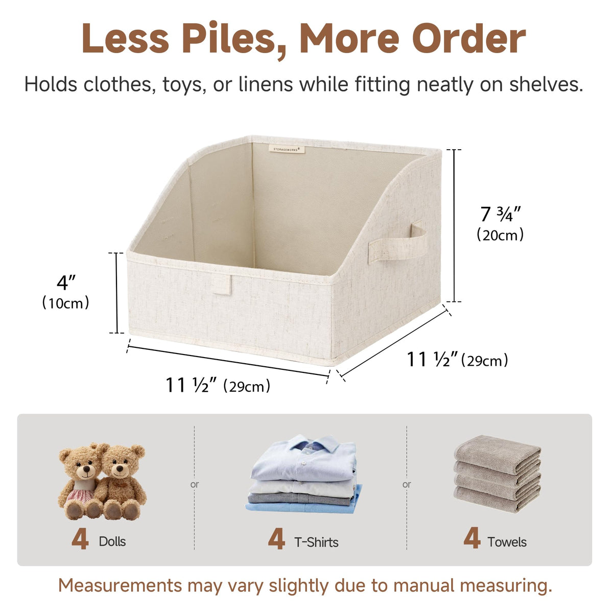 Closet Storage Bins (3 Count)