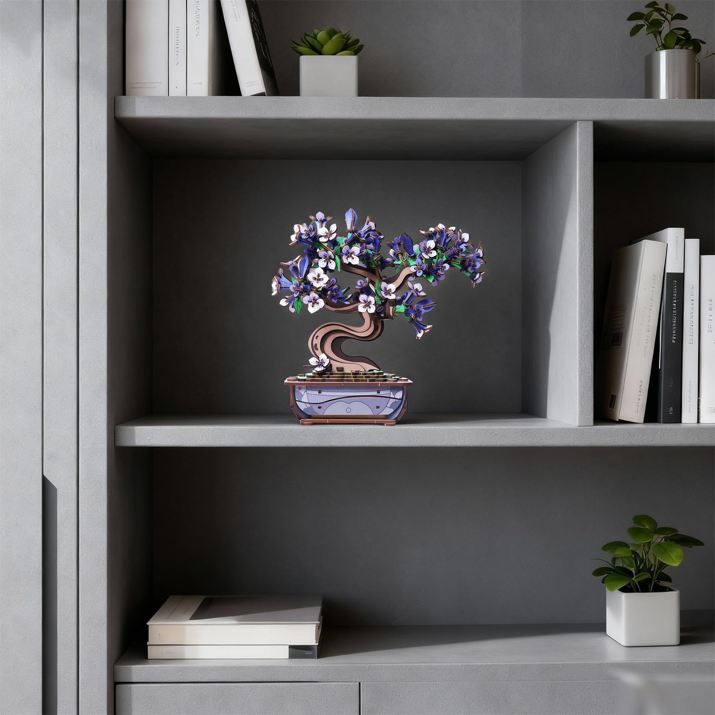 Ulieer 3D Puzzles for Adults Wooden Flower，DIY Crafts for Adults Bonsai Tree Building Set, Artificial Flower Decor, Artificial Plant Model Toy for Desk or Home Decor，Birthday Valentine's Day