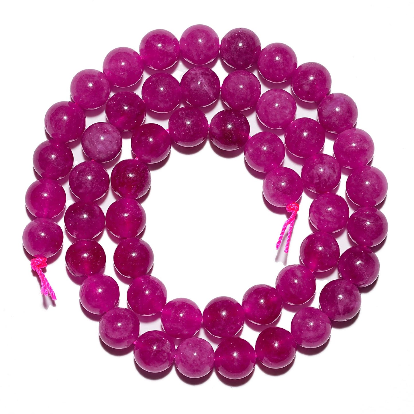 8mm Natural Pink Tourmaline Gemstone Beads Polished Round Smooth Stone Beads for Bracelets Jewelry Making 15inch Loose Beads
