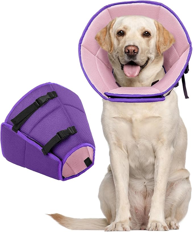 LETSQK Dog Cone Collar After Surgery, Soft Cone for Dogs to Stop Licking