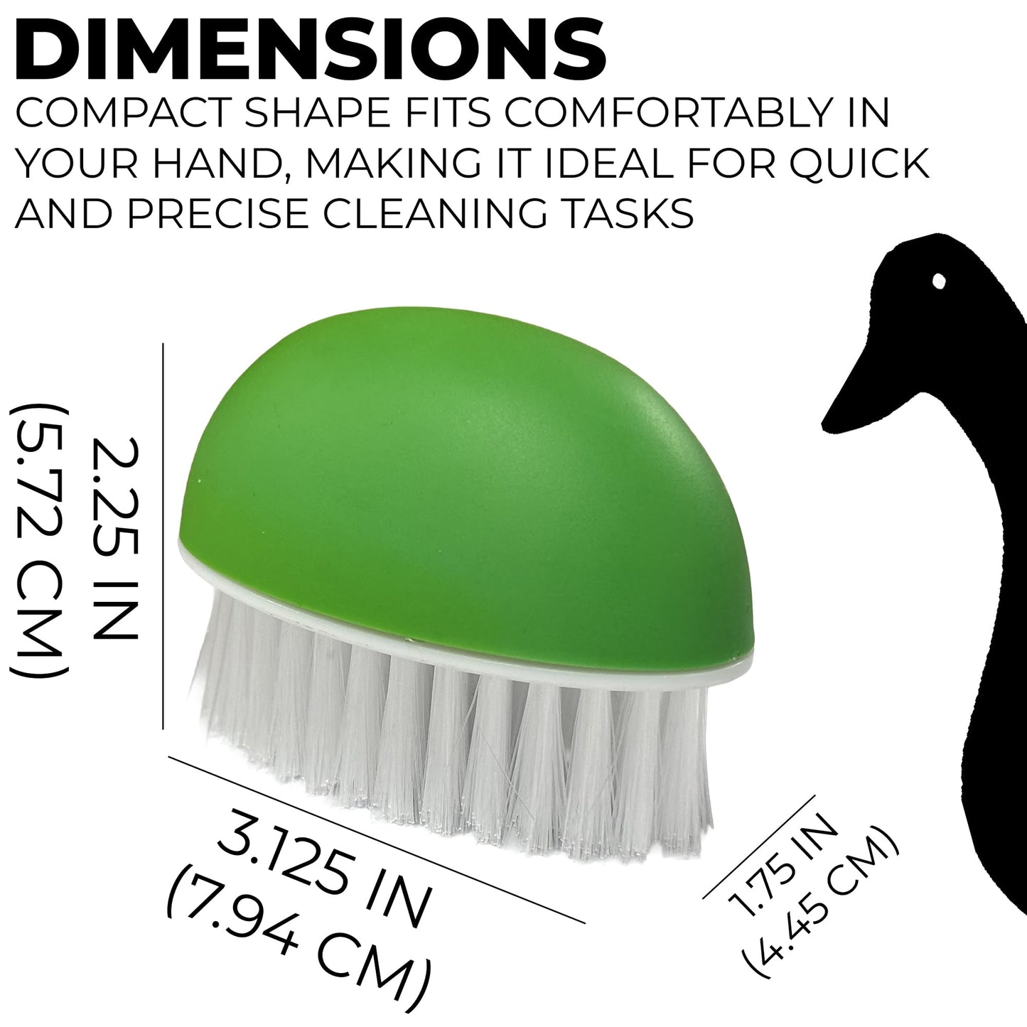 Set of Vegetable Brushes! Tough Scrubber - Green - A Quality Everyday Essential! (12)