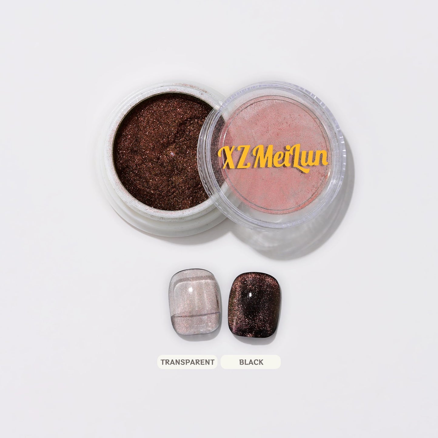 XZMeiLun Chameleon Cat Eye Nail Powder, Big-Capacity 0.8g 9D Magnetic Powder Green Turns Pink Purple Magic Mirror Effect Holographic Nail Art Glitter, Can Mixed with Builder Gel Nail Polish for Use