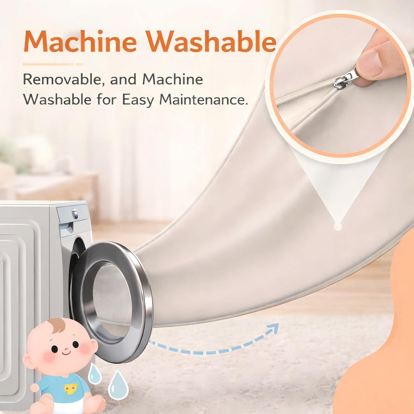 Baby Play Mat for Floor– 1.2" Thick, Foldable, Waterproof, 50×50 Playpen Mat, Non-Toxic, Easy to Clean, Thickened Foam Cushioned, Perfect for Tummy Time & Crawling, Babies & Toddlers