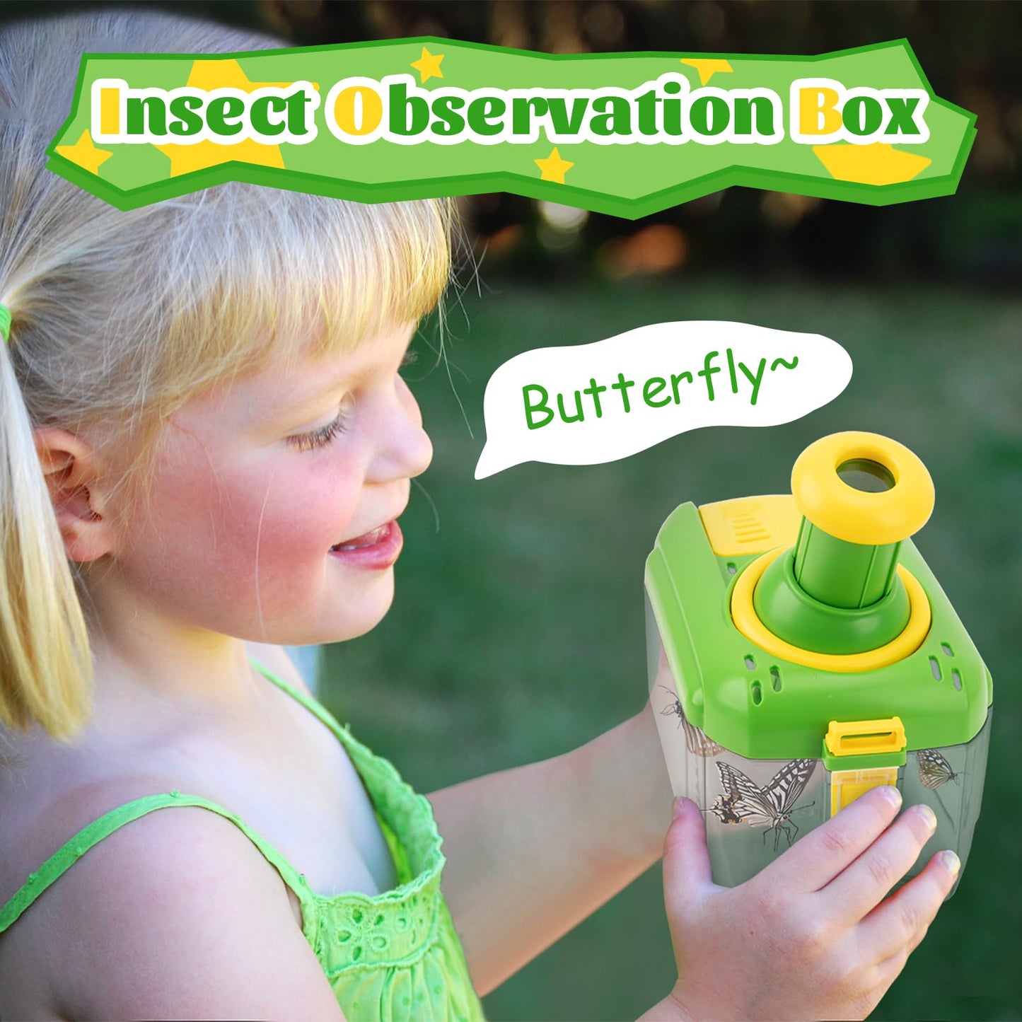 Funsland Bug Catcher Kit for Kids - 17 PCS Outdoor Explorer Kit Insect Catching Toys Nature Adventure Set for Boys 3 4 5 6 7 8 Year Old