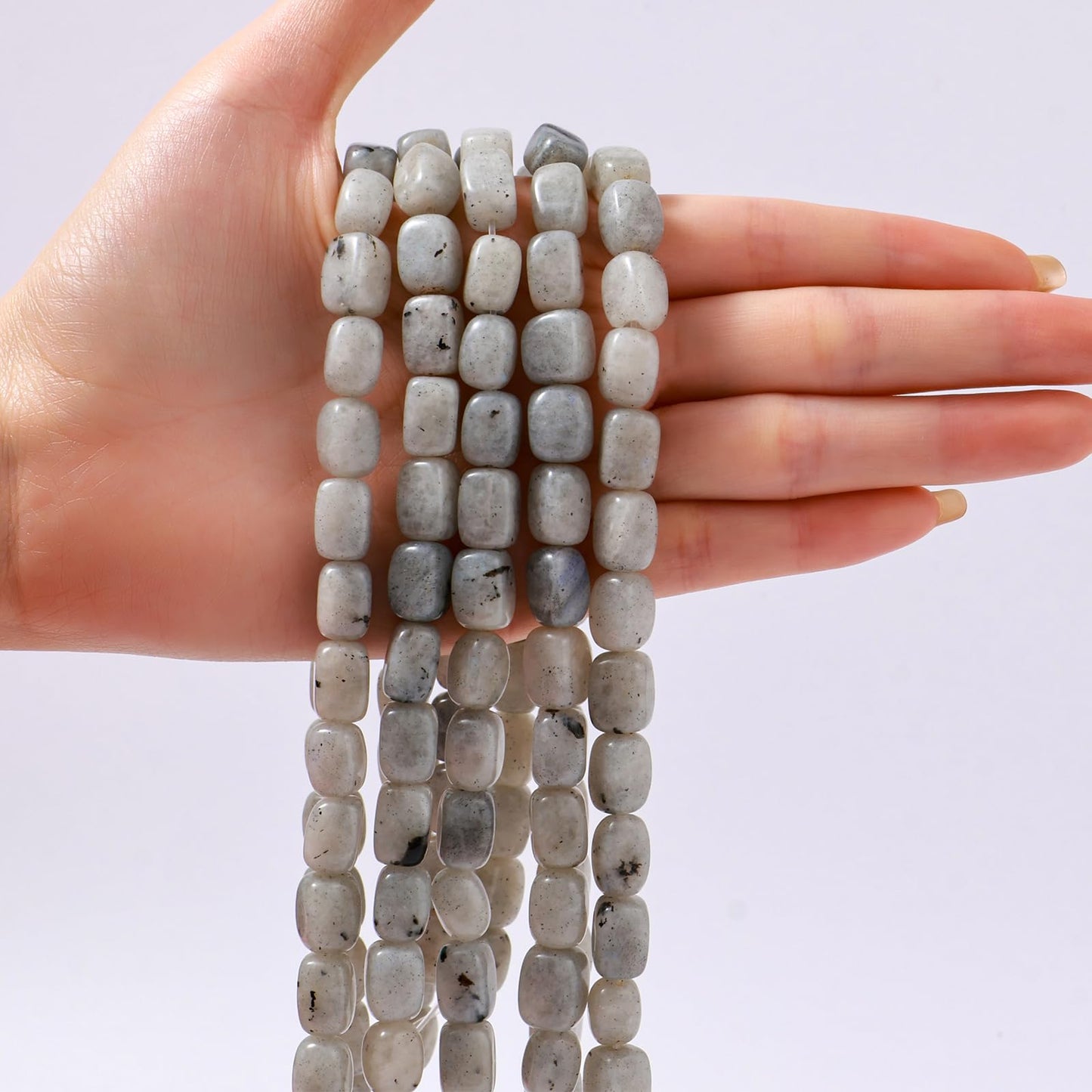 Natural Large Spectrolite Cube Stone Beads 8x11mm 38cm/str Loose Semi Gemstone Stone Square Beads for Making Bracelets Necklace