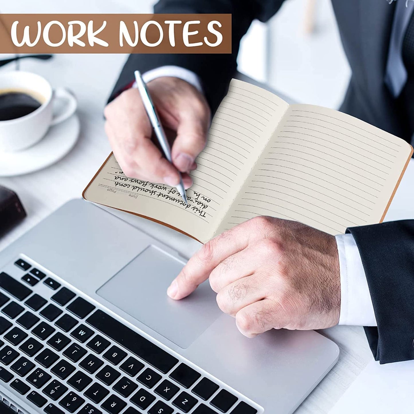 Epakh 48 Pcs A5 Back to School Kraft Paper Notebooks Bulk Blank Lined Optional Sketchbook Travel Journal for Office Students School Classroom Writing Work Drawing Writing (Lined)