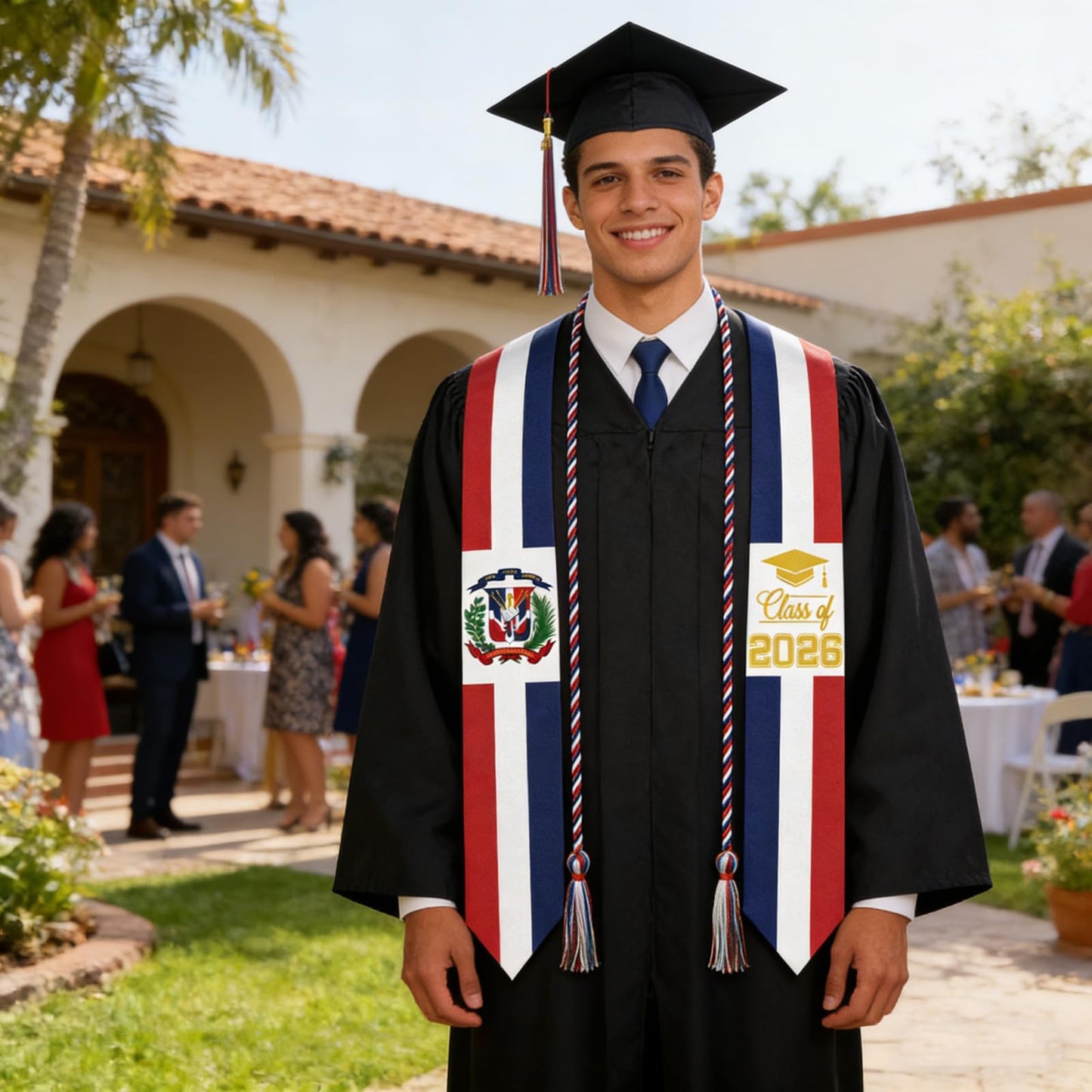 Silkovahamd 2026 Dominican Graduation Stole - Honor Cord, Class of 2026 Design for Dominican Graduates Ceremony Accessory Gifts