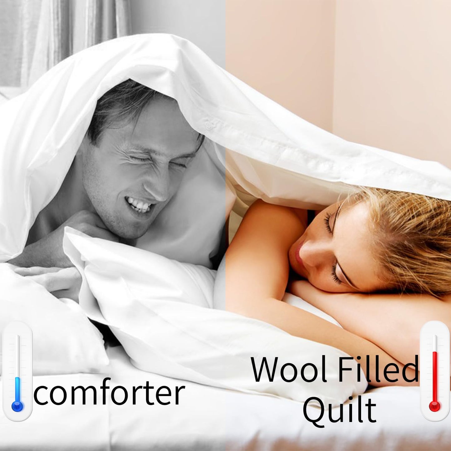 Natural Organic Wool Stuffing for Hypoallergenic Premium Wool Batting Filler for Pillows, Cushions, Needle Felting, Super Clean & Pre-Washed Natural White 5.3oz
