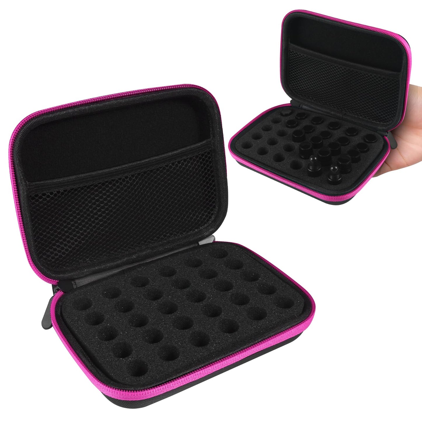 ZORETCO Essential Oil Storage Holder Organizer Carrying Case, Essential Oils Box Holds 30 Bottles 1ml- 3ml Bottle Travel Storage Organizer Bag for doTERRA & Young Living (Box Only)