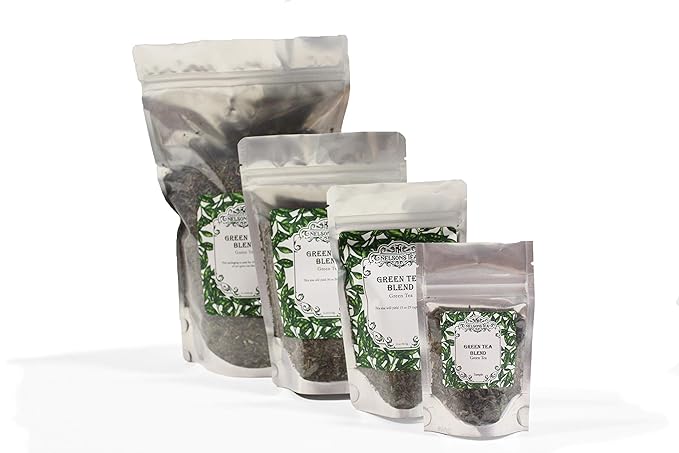 Nelson's Tea - Pina Colada - Green Loose Leaf Tea - Green Tea, coconut, dried pineapple, and marigold petals (Sample 0.4 Oz)