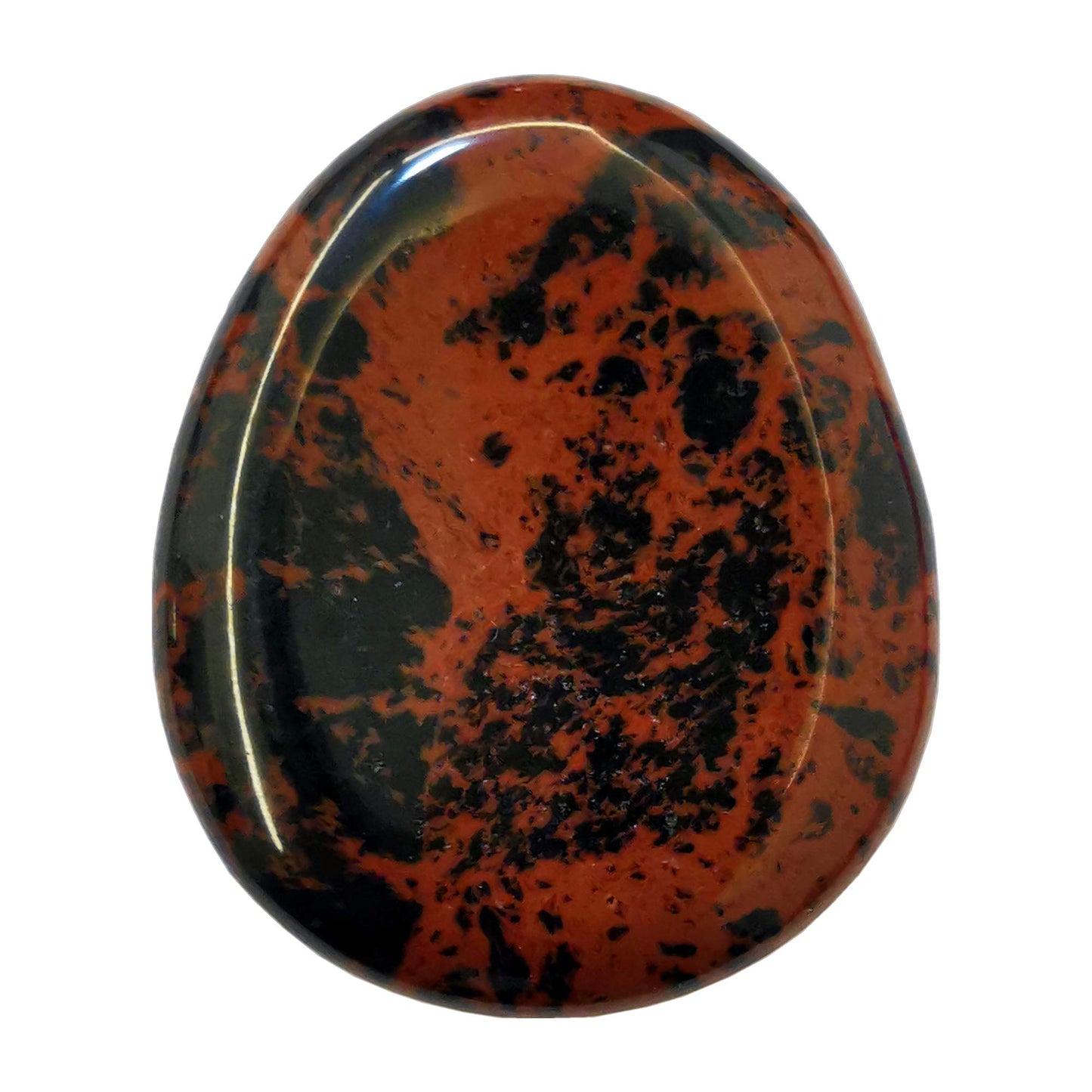 Bacatgem Natural Golden Swan Water Drop Chakra Thumb Worry Stone,Stress Relax Healing Reiki Crystal Pocket Palm Stones