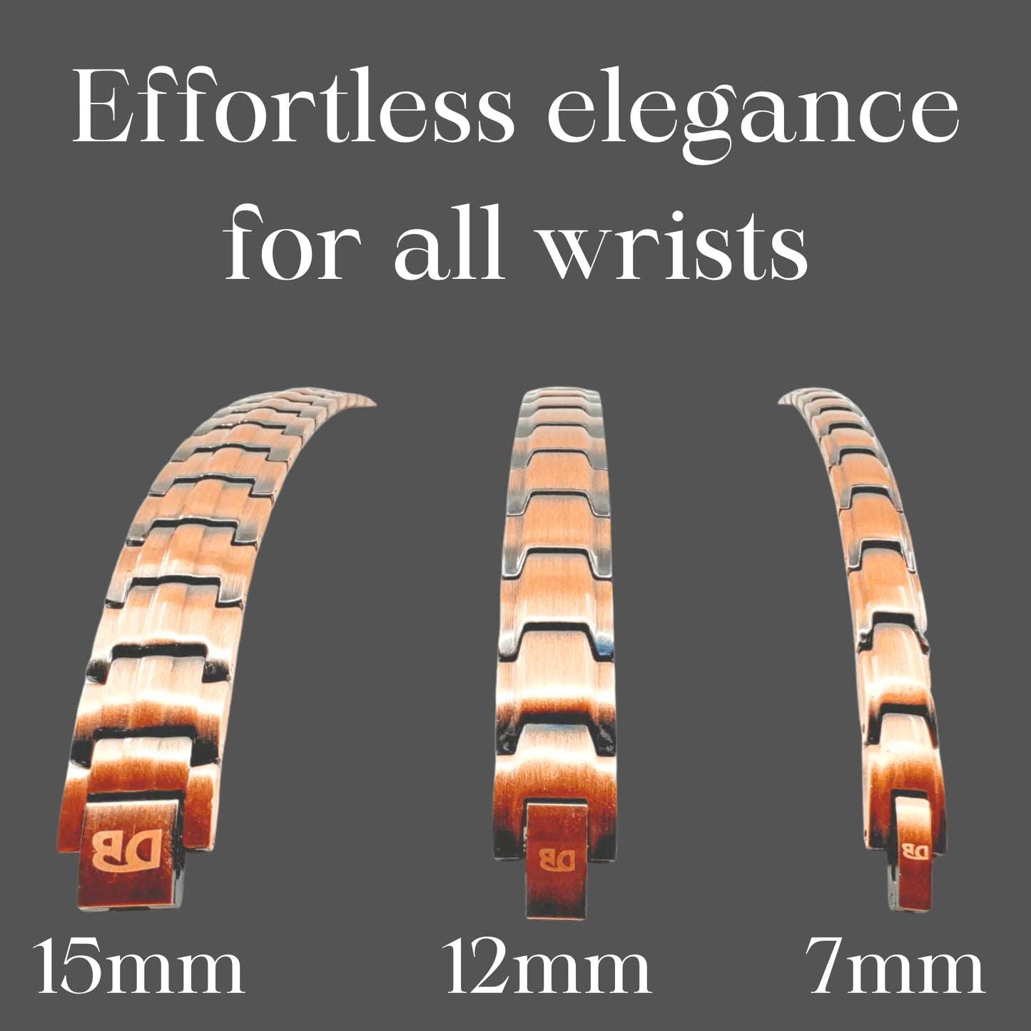 Shield Copper Bracelet – Adjustable Magnetic Bracelet for Men & Women, Pure Copper with 8 Powerful 3000 Gauss Magnets, Sleek Wellness Design for Comfort, Balance & Energy – 15MM