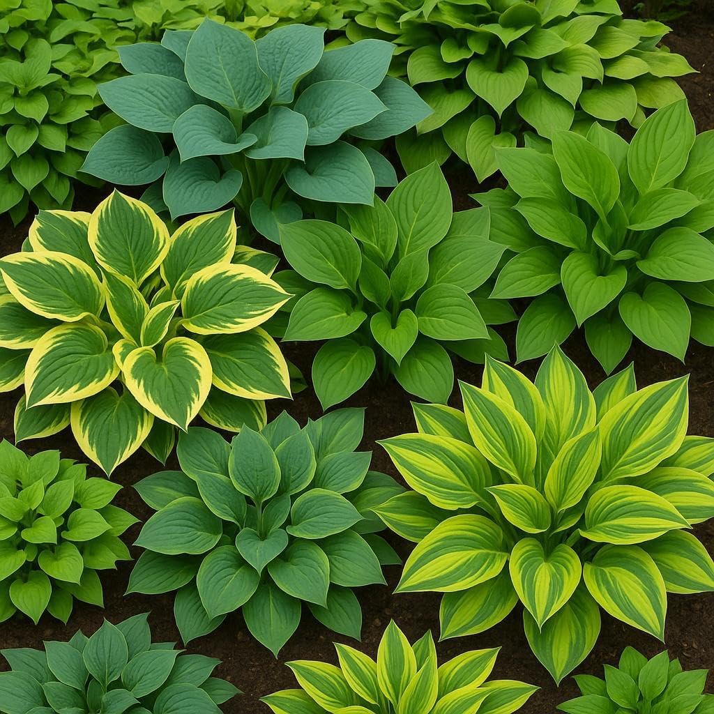 7 Mixed Color Hosta Plants for Growing - Growers Choice, Easy to Grow Hosta Plants