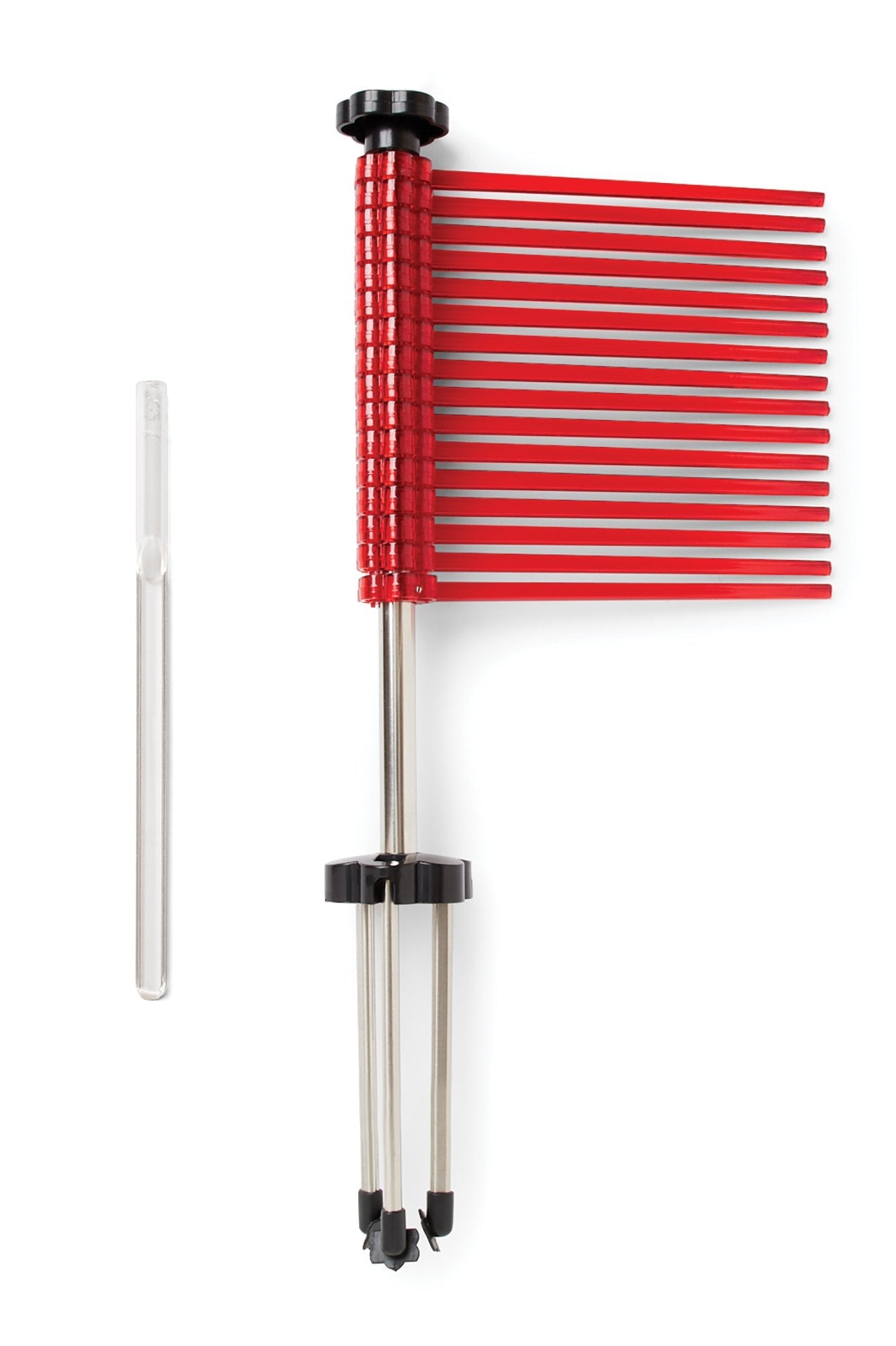 Fox Run Collapsible Pasta Drying Rack, 18.5", Red, Plastic with Rotating Arms