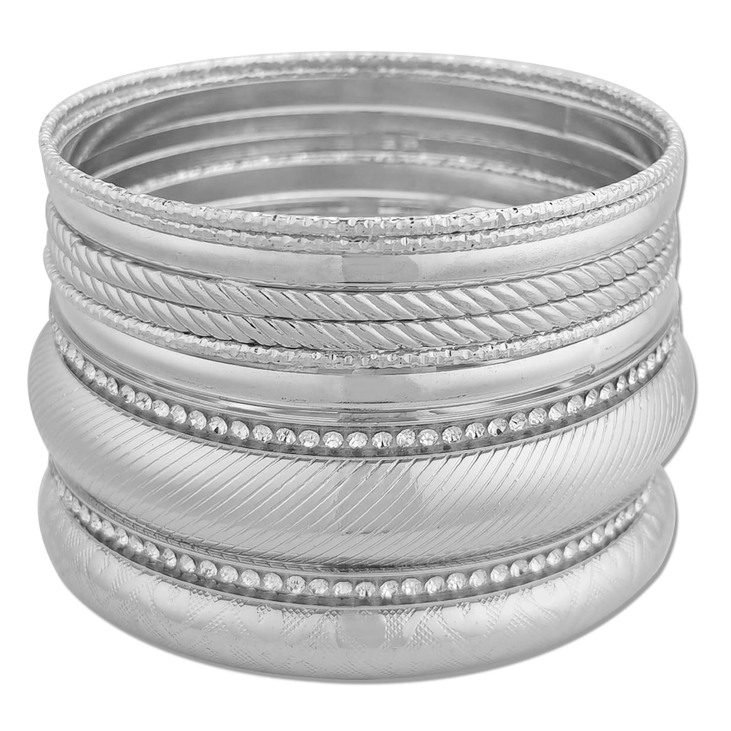 FUNOJOY Bangle Bracelets for Women,14K Gold Plated Boho Indian Multi Stackable Bangles For Women Jewelry Gifts