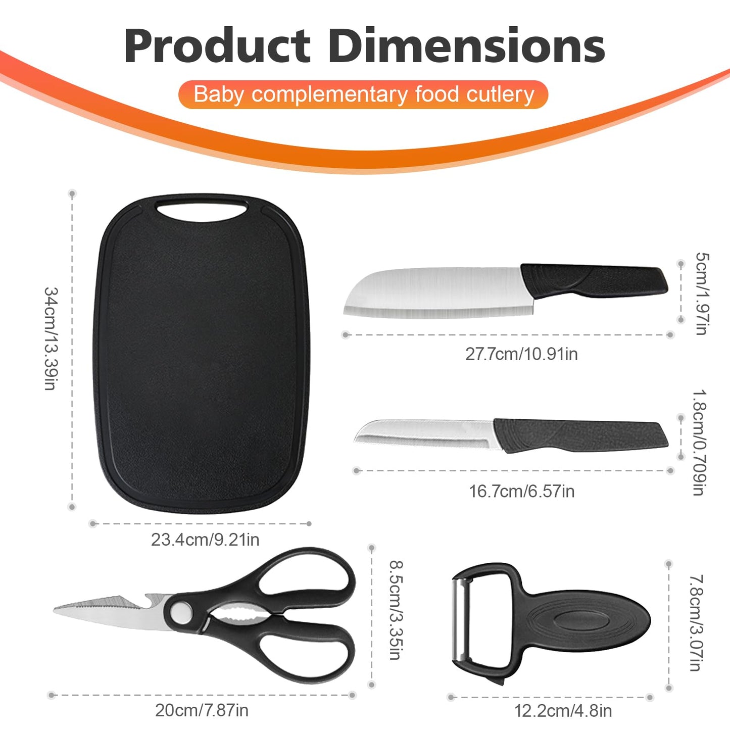 YERGOFE 5 in 1 Portable Camping Kitchen Utensil Set- Portable Cutting Board and Kitchen Utensil Set, Mini Travel Kitchen for Camping and Dorm Room, Space-Saving Cutting Board