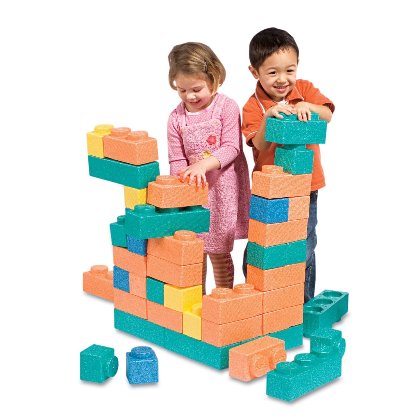 Creativity Street Gorilla Blocks Extra Large 66-Piece Building Blocks Set for Kids and Babies