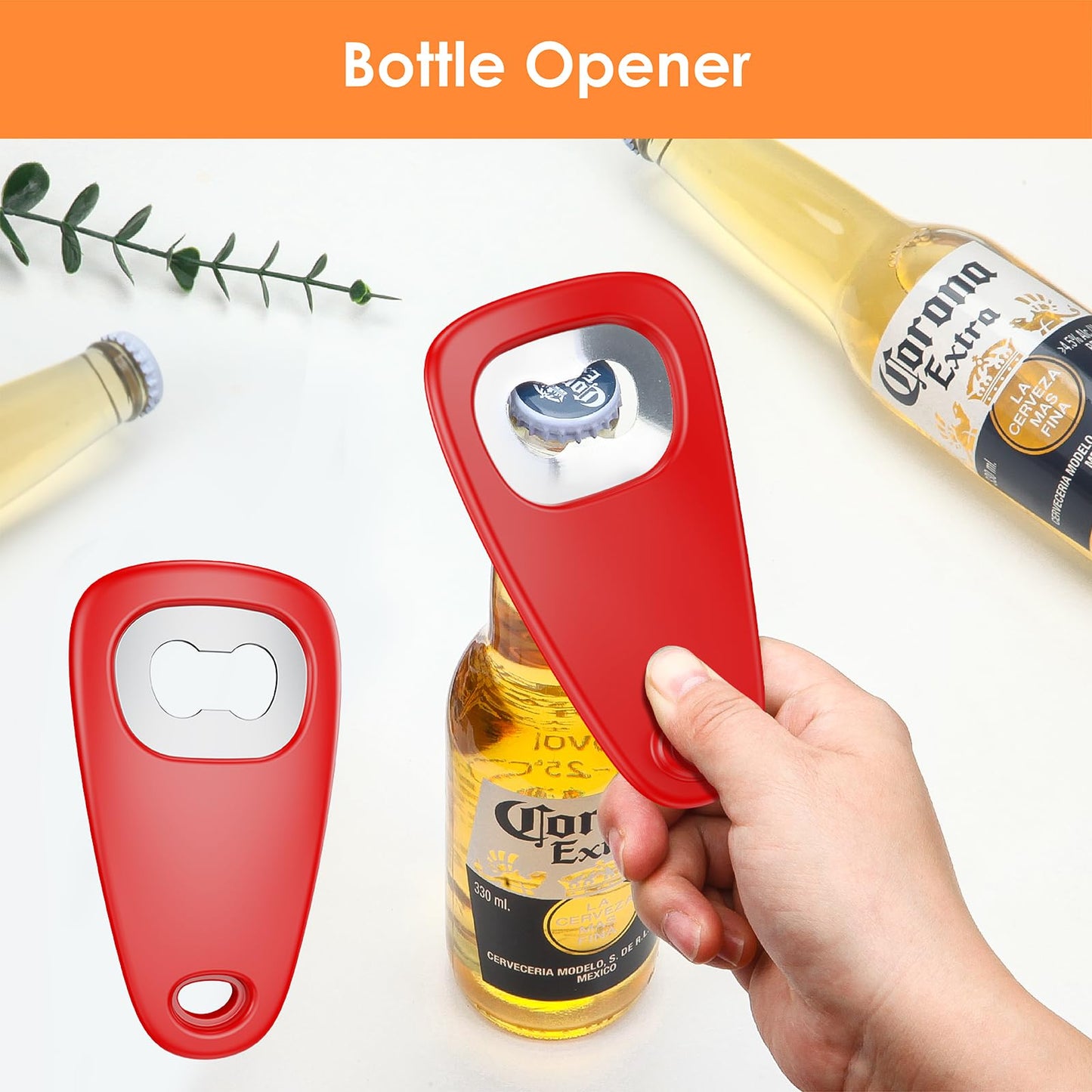 Pisol Kitchen Unique Gadgets Set 6 Pieces, Space Saving, Cheese Grater, Bottle Opener, Fruit Vegetable Peeler, Pizza Cutter, Garlic Ginger Grinder, Herb Stripper Gift Set