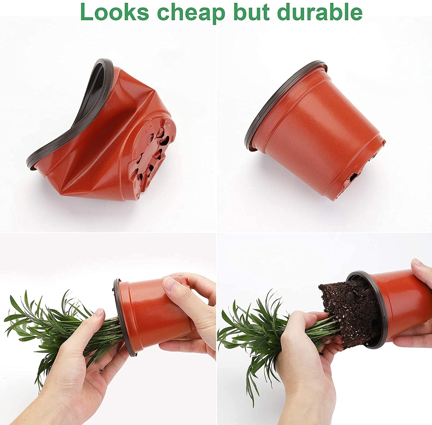 MIXC 10 Packs Seed Starter Tray +30 Packs Plant Nursery Pots