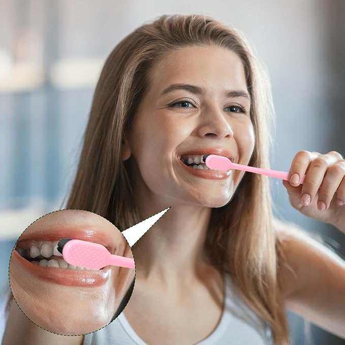 Pinkunn 36 Pcs Soft Bristle Toothbrush Micro Nano Manual Toothbrush with 20, 000 Bristles for Sensitive Gums Adult Family, 4 Colors(Black Bristles)
