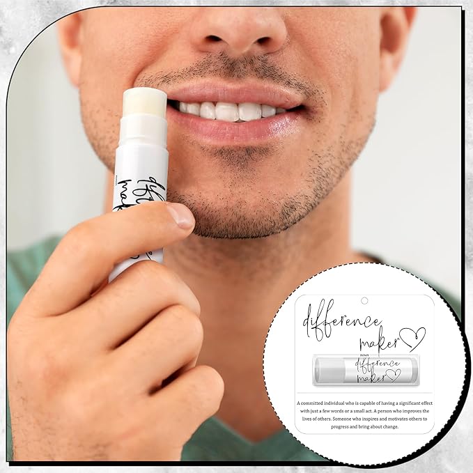 30 Pack Christmas Employee Appreciation Gift Lip Balms Bulk Staff Teacher Team Volunteer Thank You Gift Thanksgiving Christmas Appreciation Party Favor for Women Men(Classic,White)
